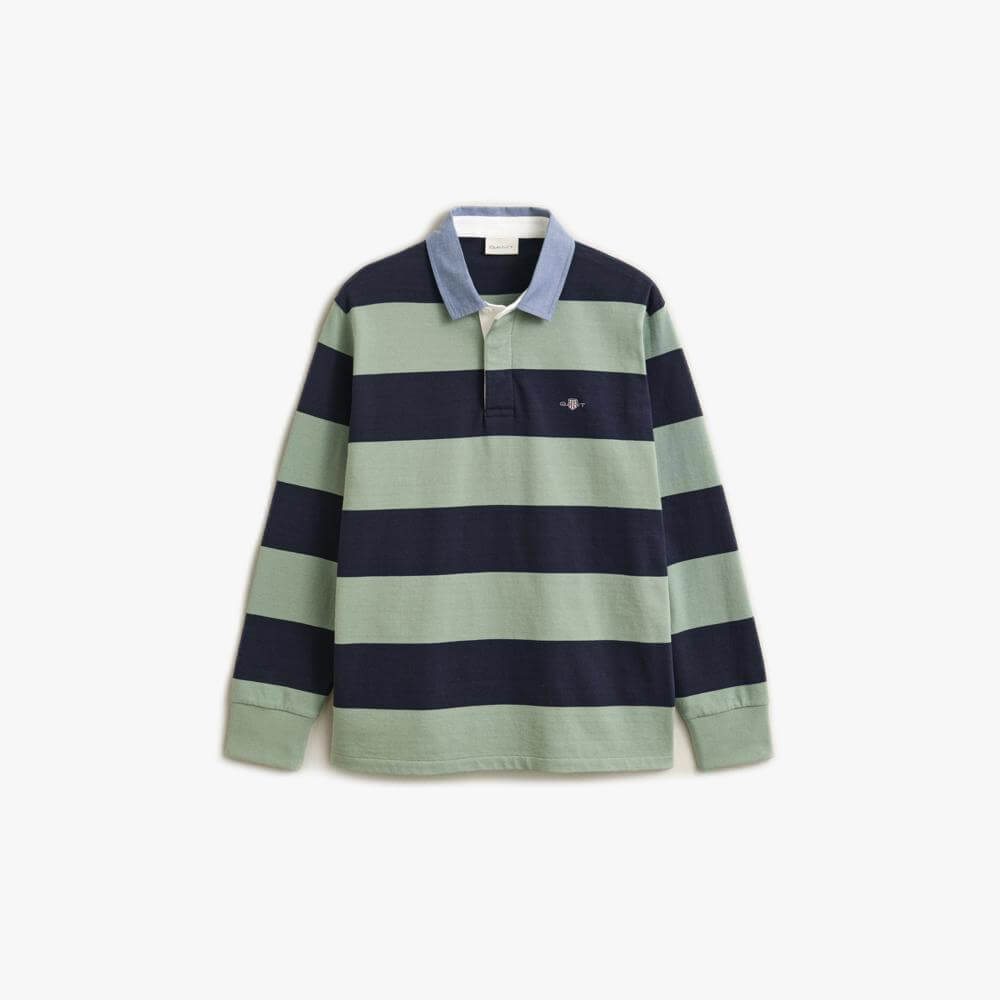 Gant Chambray Collar Striped Heavy Rugger